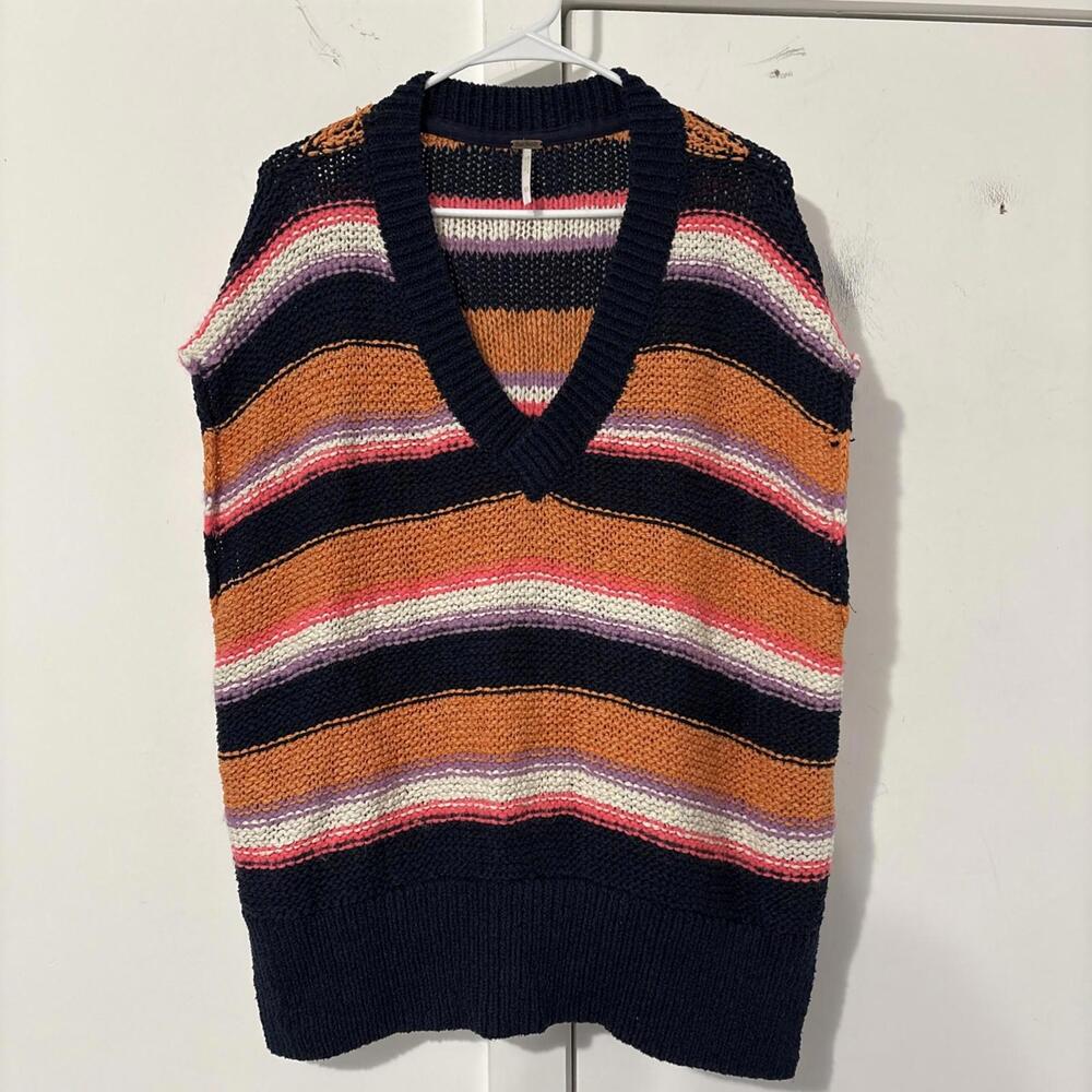 Free People Sweater Best VNeck Oversized XS NWOT